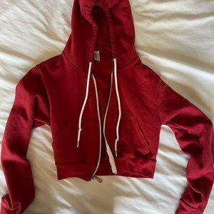American Apparel cropped zip up